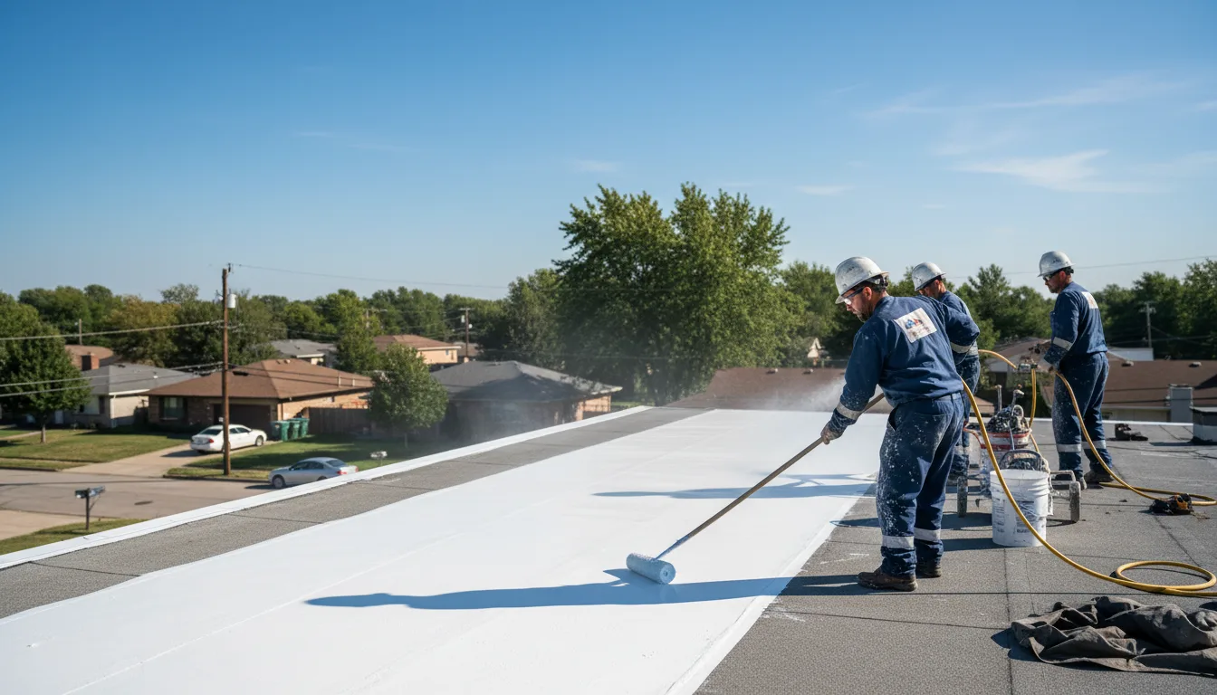 Commercial roof coating in Devol, OK near me